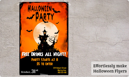blank halloween flyer templates